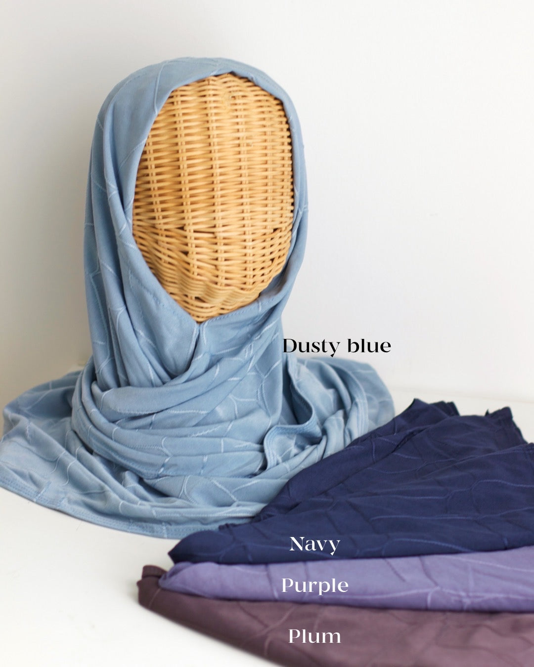 Hira patterned jersey instant hijab