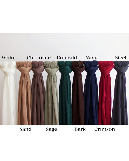 Hasna pleated shawl