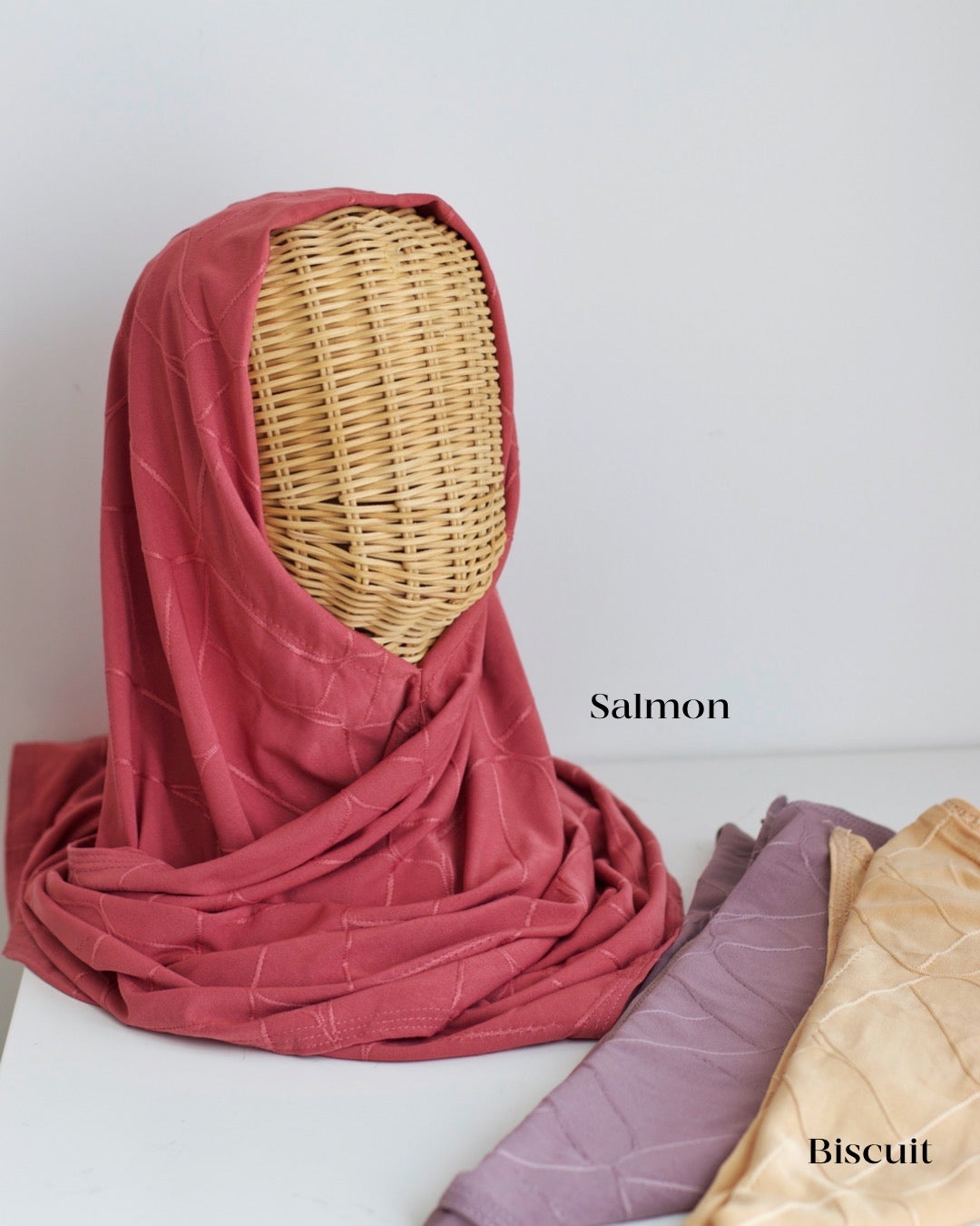 Hira patterned jersey instant hijab