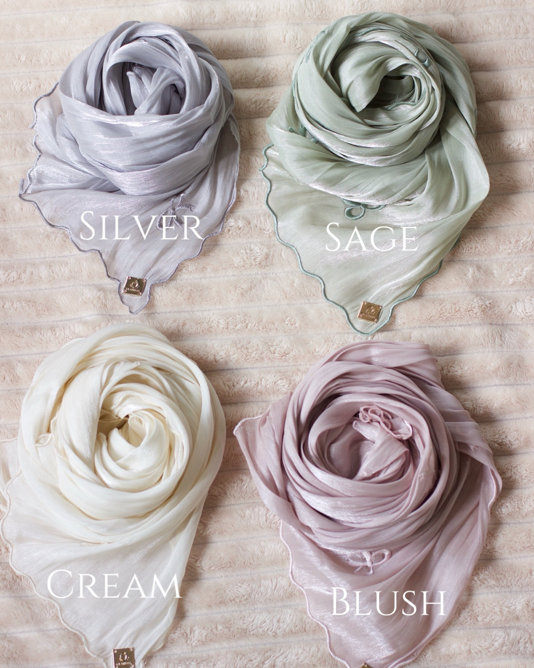 Bow tie shimmer shawl