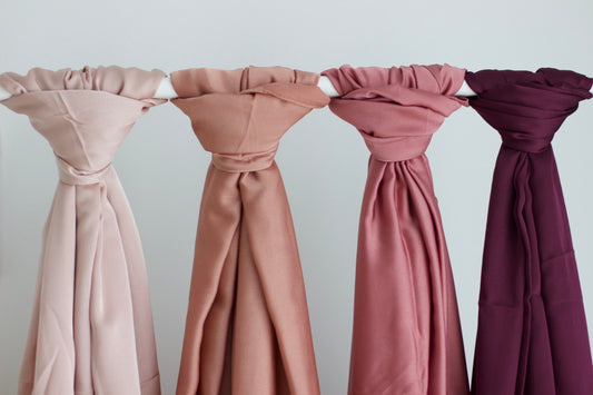 Sanaya luxe - textured satin shawl